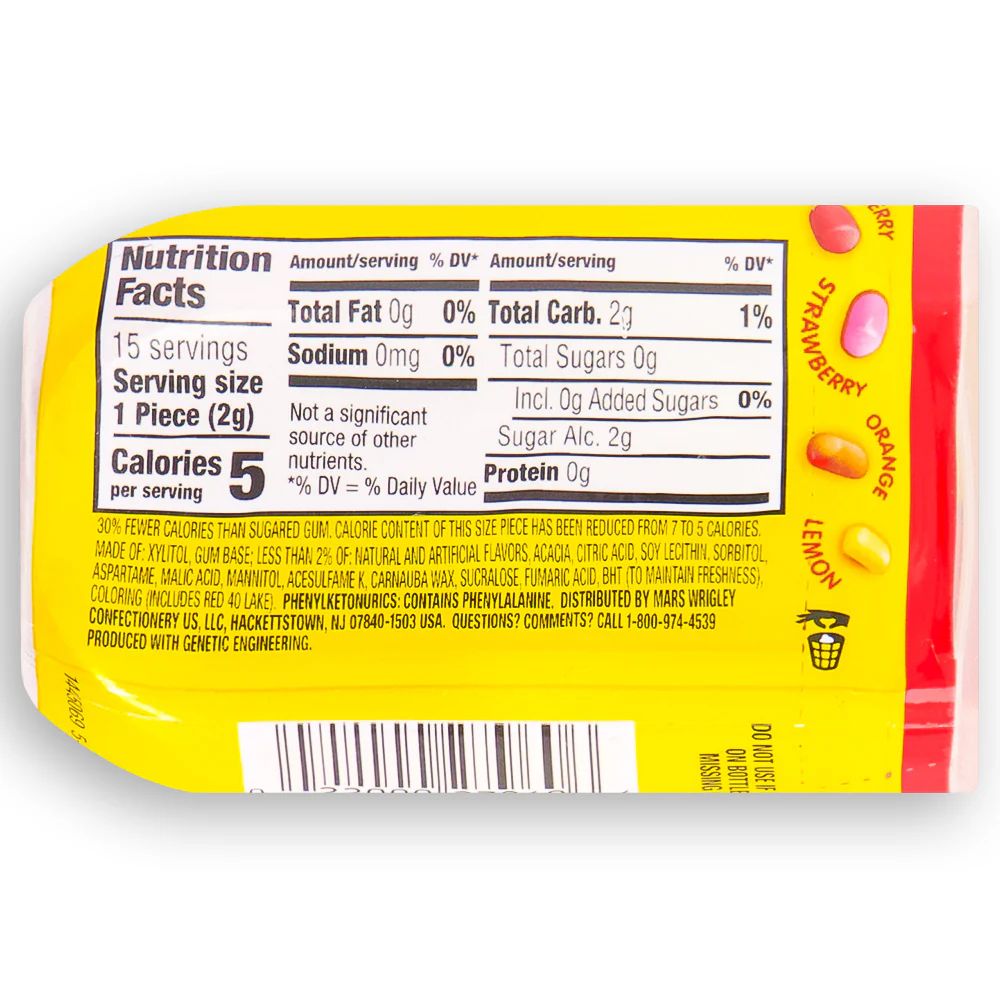 Starburst Original Gum Hero Bottle - 15 Piece Bottle - Image 3