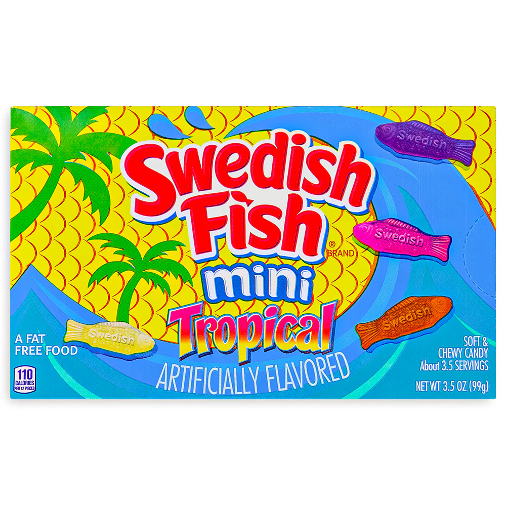 Swedish Fish Mini Tropical Candy Theatre Pack - 3.5oz - Image 2