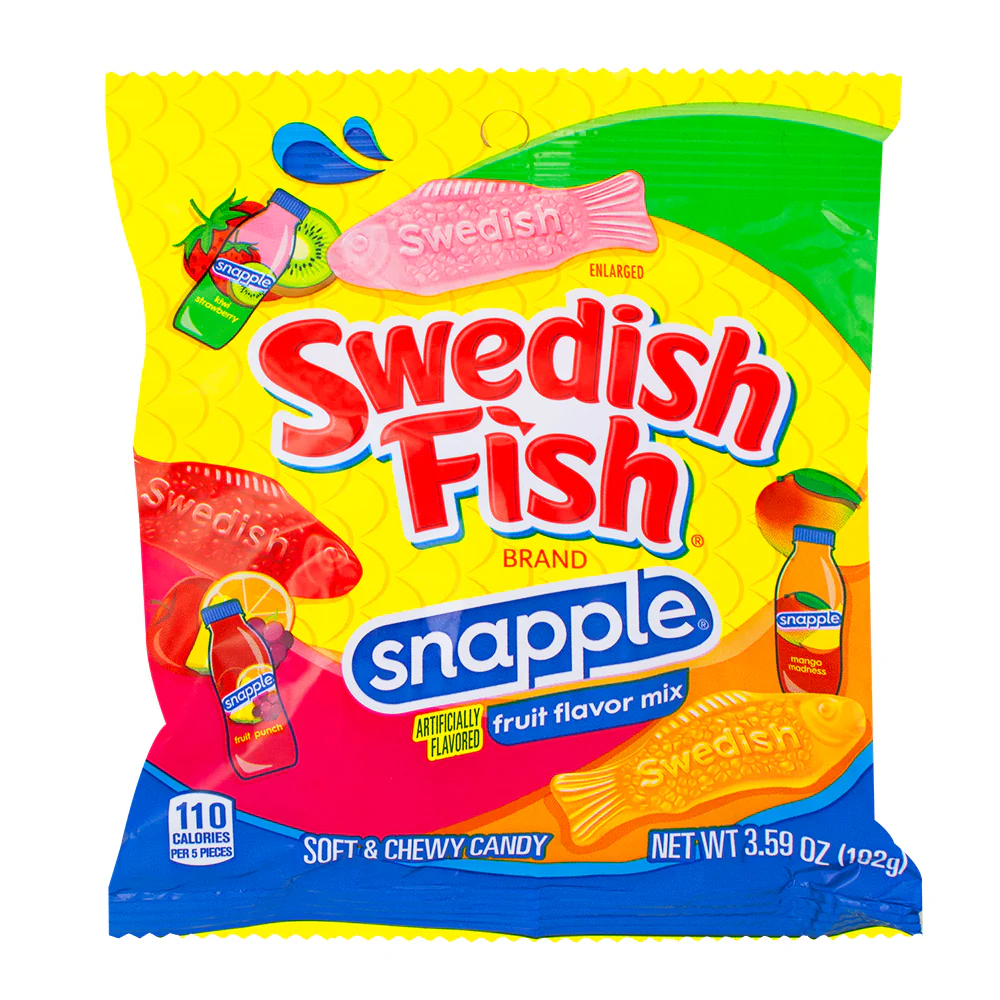 Swedish Fish Snapple Fruit Flavor Mix - 3.59oz