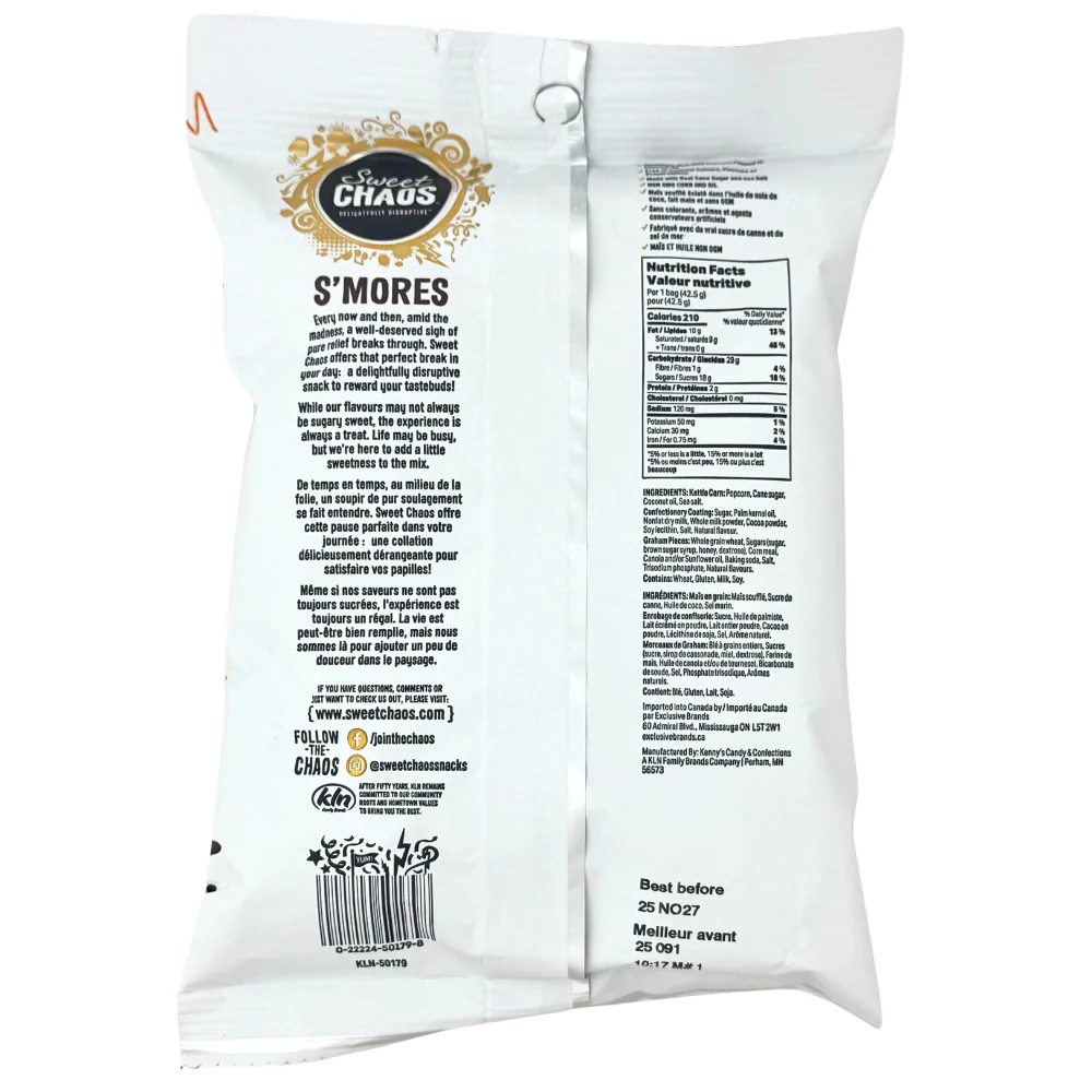 Sweet Chaos Drizzled Popcorn S'mores - 42.5g - Image 2