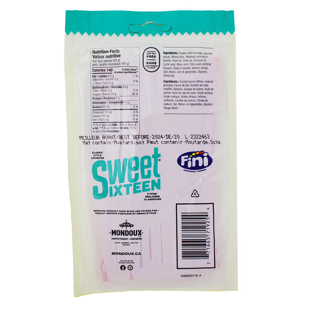 Sweet Sixteen Strawberry Filled Licorice - 100g - Image 2