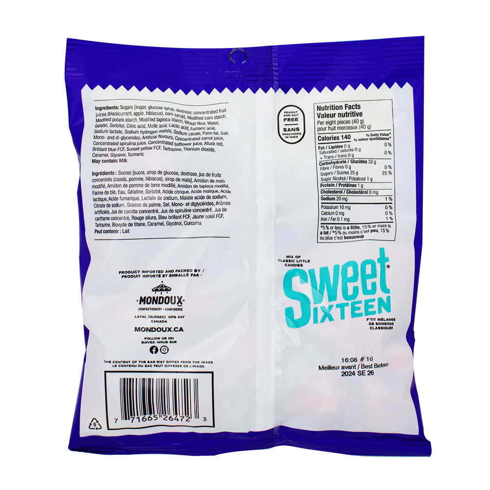 Sweet Sixteen Sweet & Sour - 185g - Image 2
