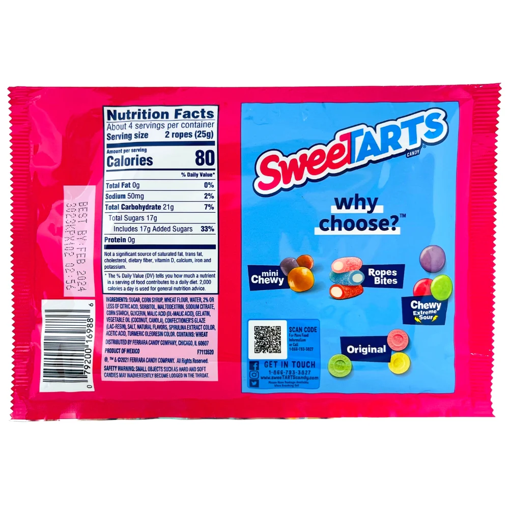 Sweetarts Ropes Sour Apple - 99g - Image 2