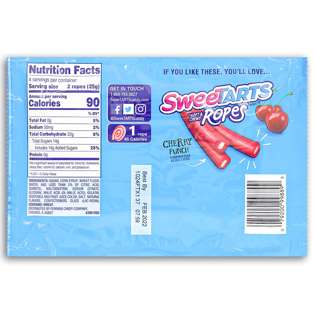 Sweetarts Ropes Tangy Strawberry - 3.5oz - Image 3