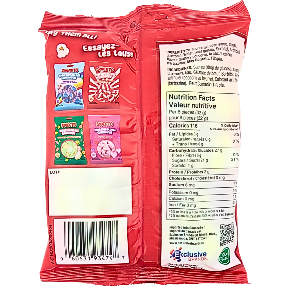 Sweeto Marshmallow Buttered Popcorn - 100g - Image 2