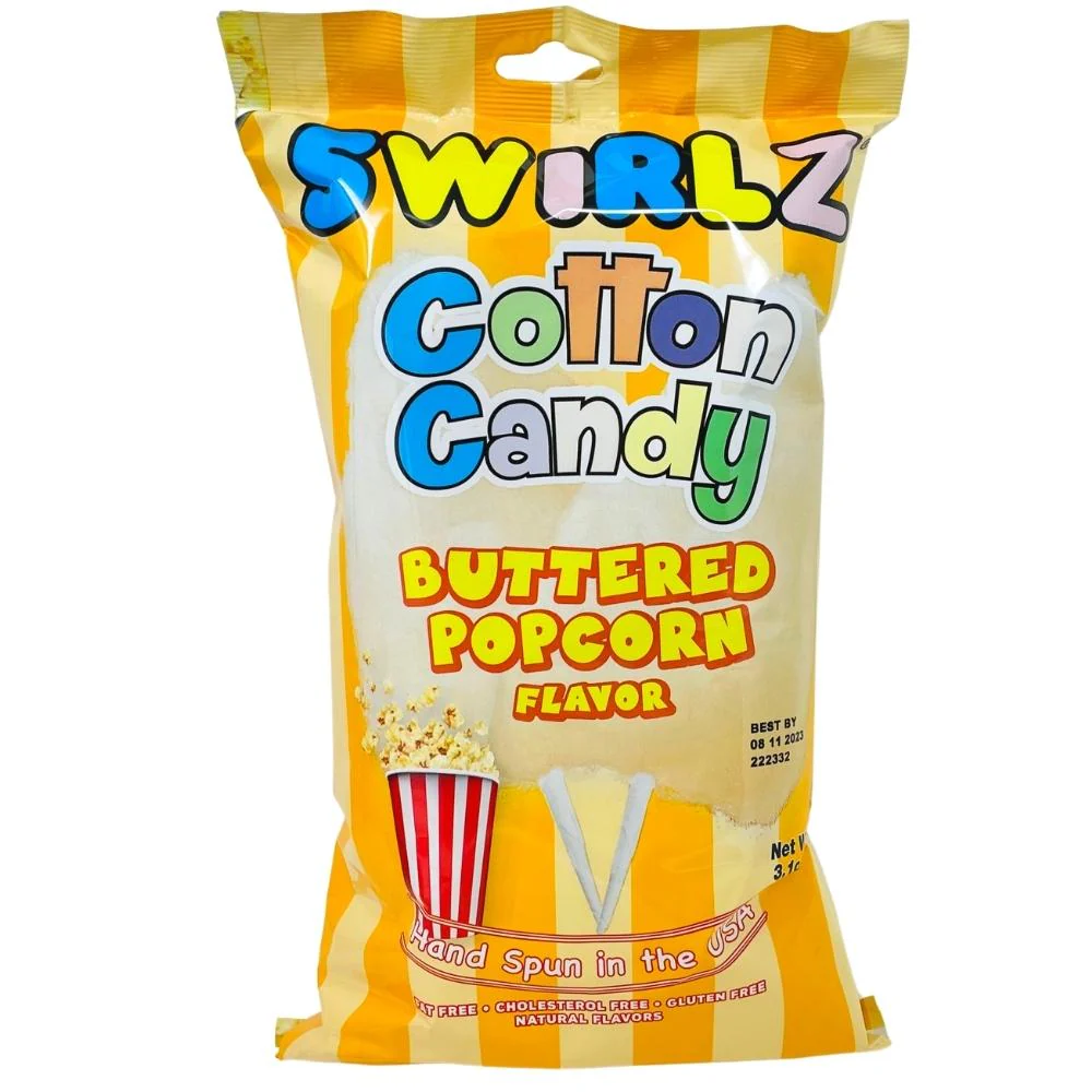 Swirlz Buttered Popcorn Flavour Cotton Candy - 3.1oz