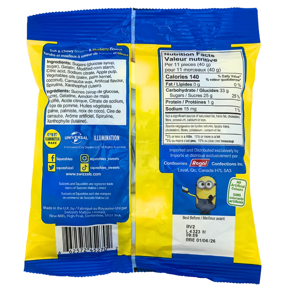 Swizzels Squashies Minions  - 140g - Image 2