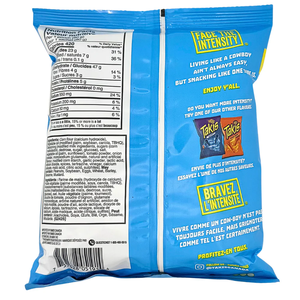 Takis Buckin' Ranch Non-Spicy - 80g - Image 2