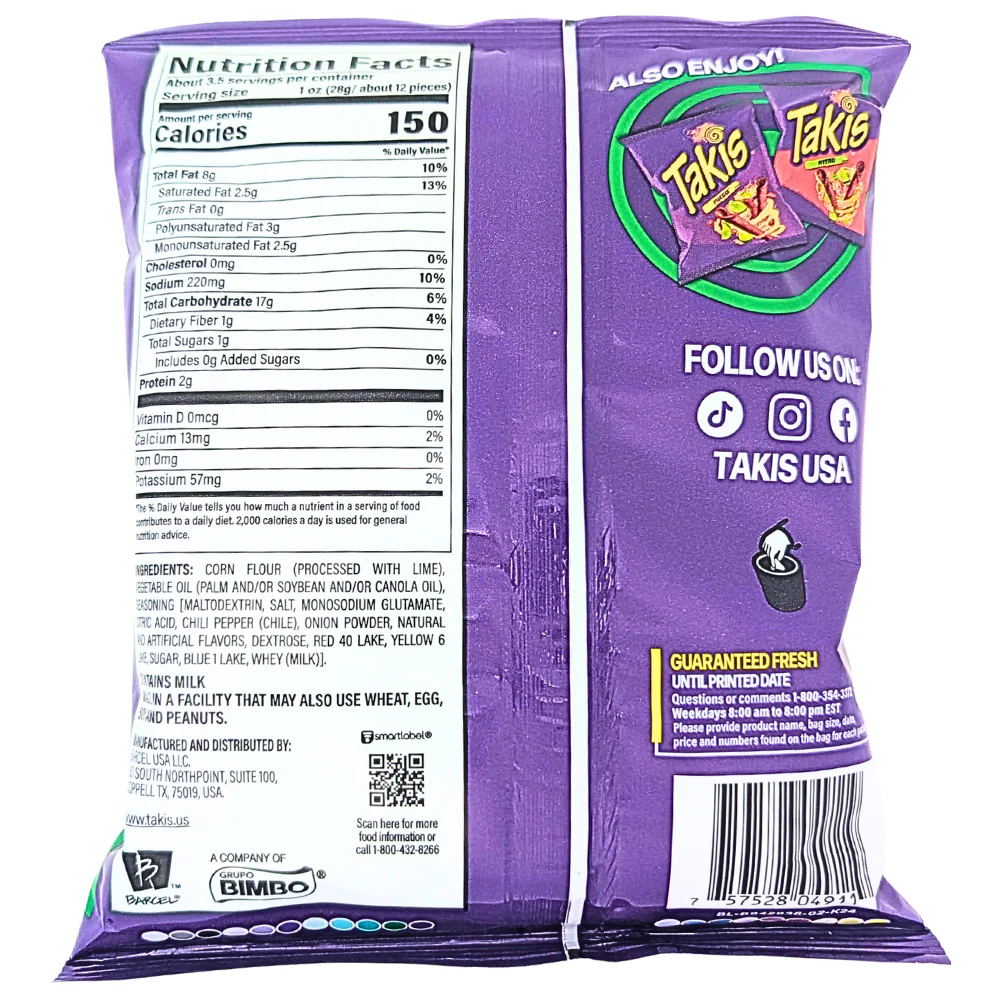 Takis Crunchy Fajitas - 3.25oz - Image 2
