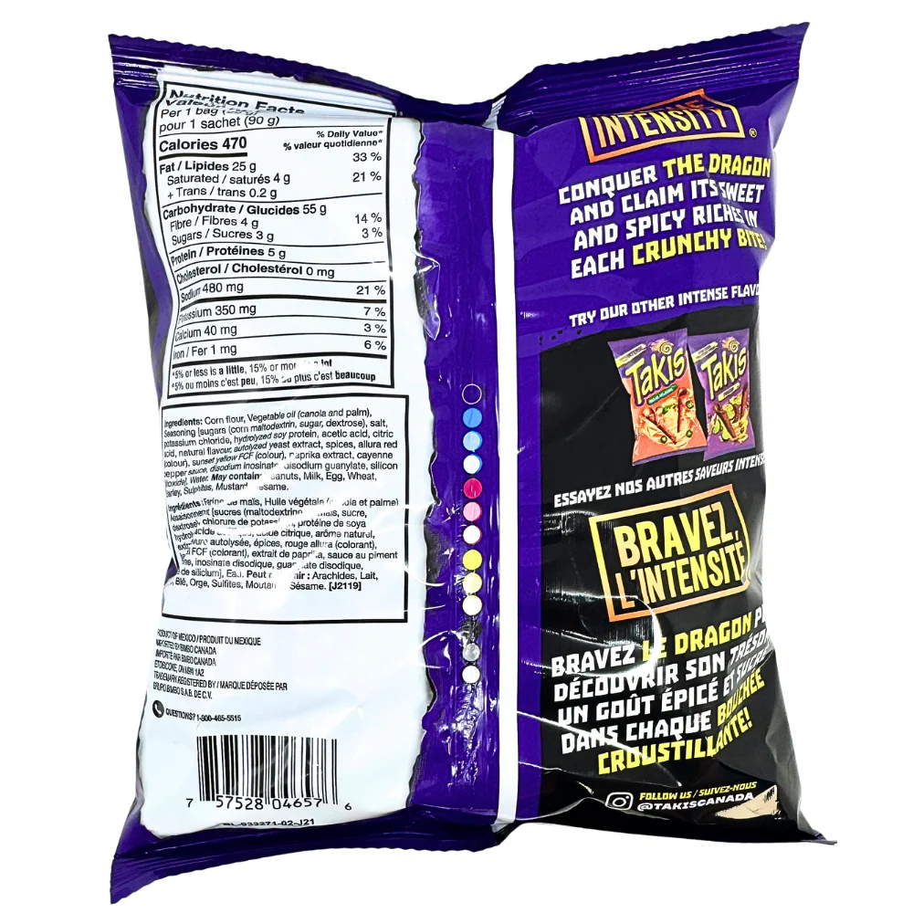 Takis Dragon Spicy Sweet Chili - 90g - Image 2