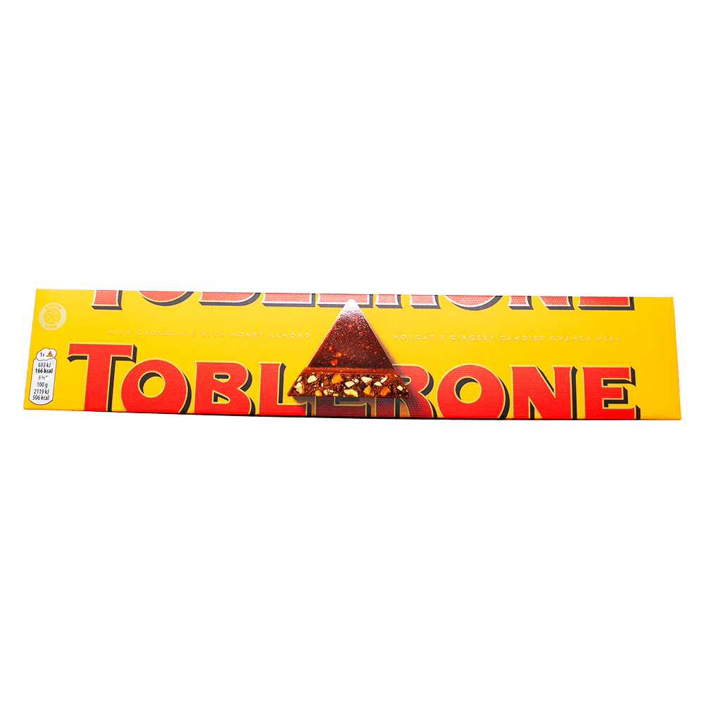 Toblerone Orange Twist Milk Chocolate Bar (UK) - 360g - Image 2