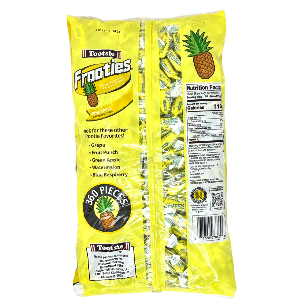Tootsie Frooties Pineapple Candy 1.1kg - Image 2