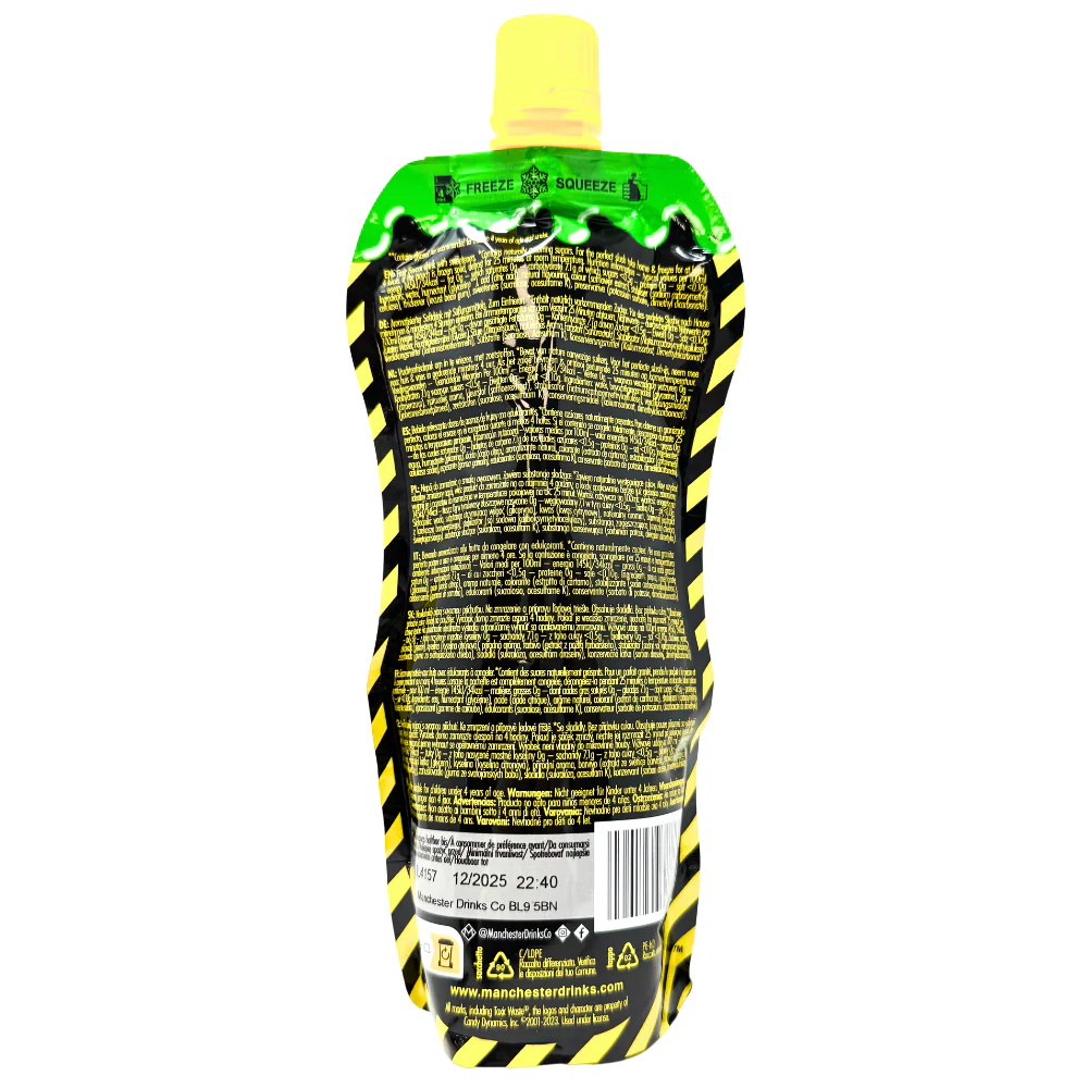 Toxic Waste Lemon & Lime Slushy Pouch - 250ml - Image 2