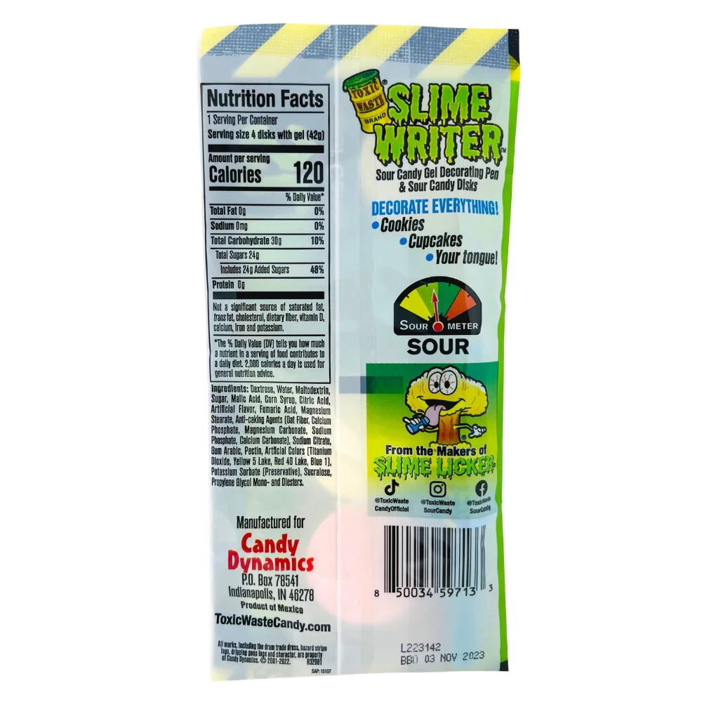 Toxic Waste Slime Writer Gel Decorating Pen - Image 2