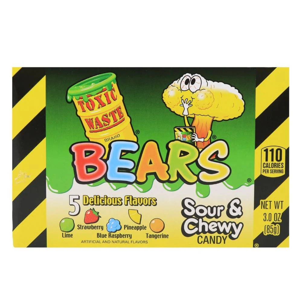 Toxic Waste Sour Bears Theater Box - 3oz