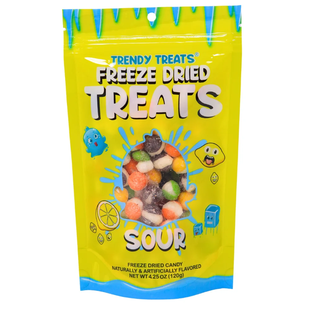 Trendy Treats Freeze Dried Skittles Sour - 4oz