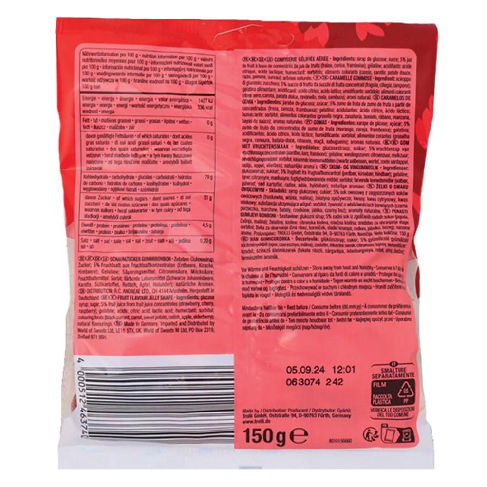 Trolli Mini Rings Red Fruits - 150g (Germany) - Image 2