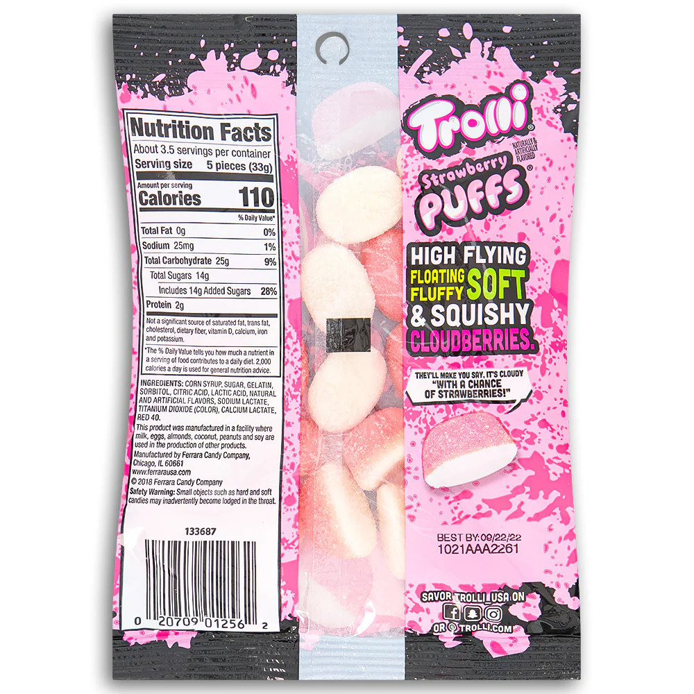 Trolli Strawberry Puffs - 4.25oz - Image 3