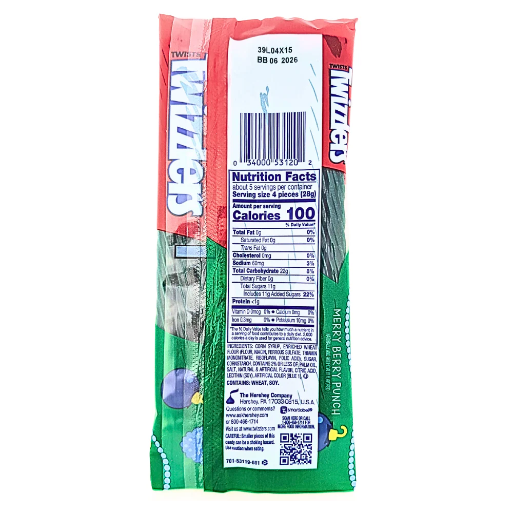 Twizzlers Merry Berry Punch King Size - 5oz *BB June 30 2026* - Image 2