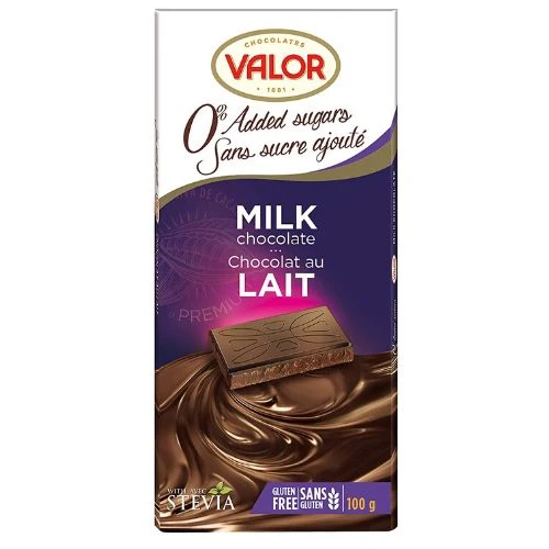 Valor Milk Chocolate Sugar Free - 100 g