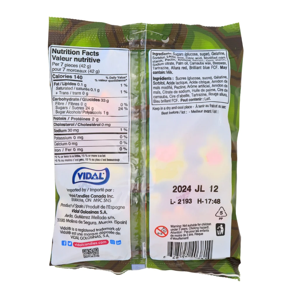 Vidal Turtles Filled Gummies - 142g - Image 2