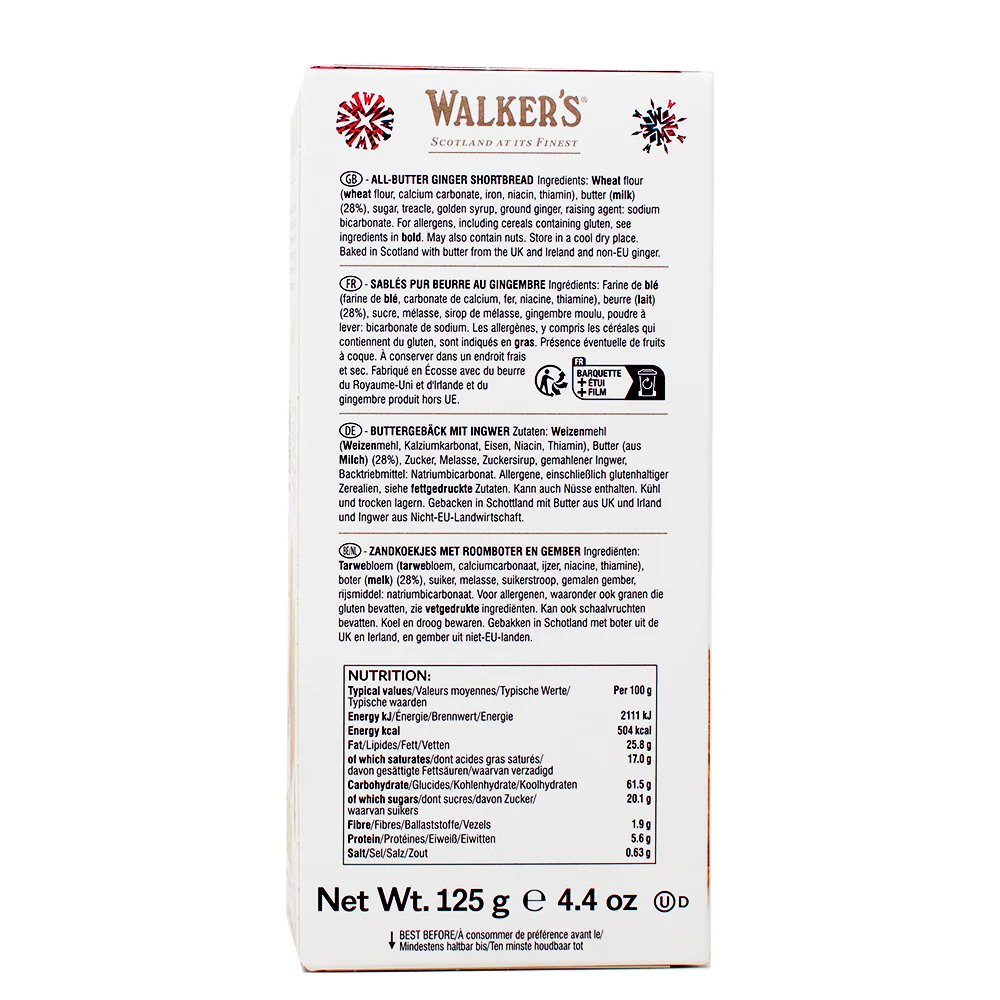 Walker's Shortbread Gingerbread Men - 125g - Image 4