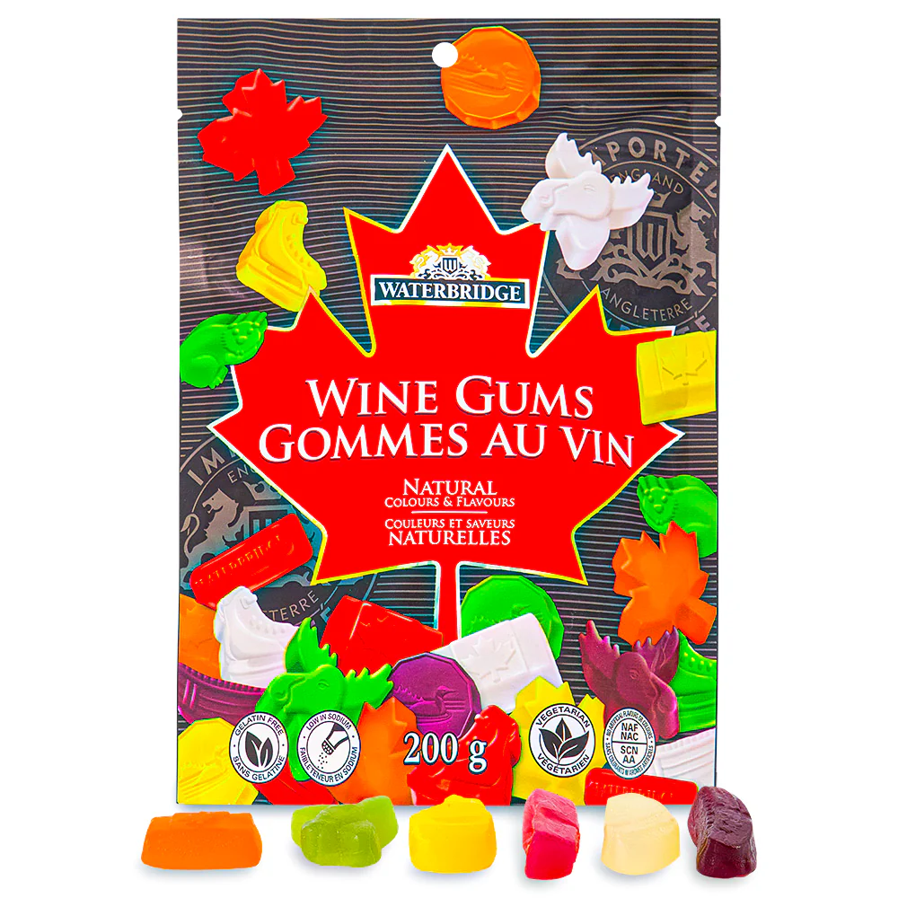 Waterbridge Wine Gums Canadian Mix - 200 g