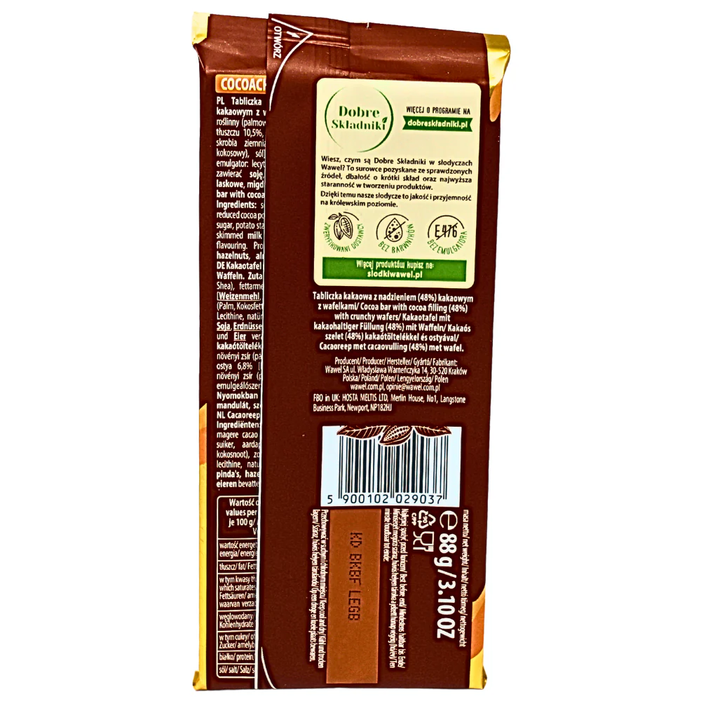 Wawel Coco ACH! Cocoa & Wafers (Poland) - 88g - Image 2