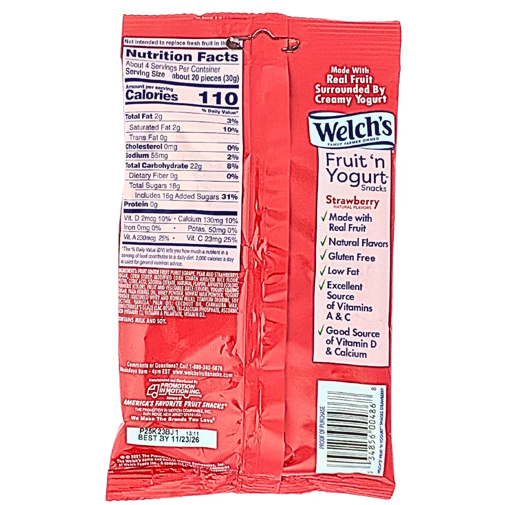 Welch's Fruit 'n Yogurt Strawberry - 4oz - Image 2