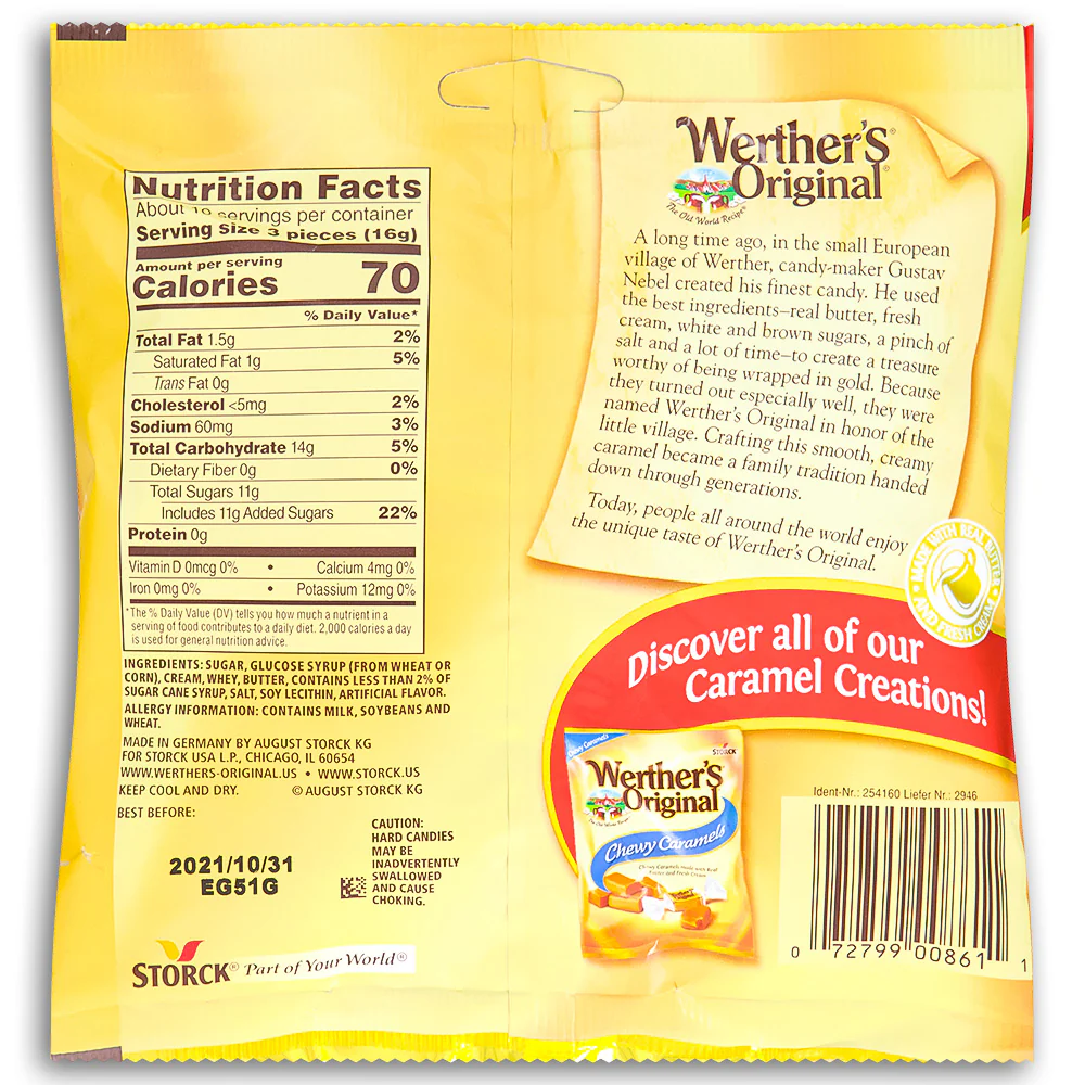 Werther's Original Caramel Hard Candies - 5.5oz - Image 3