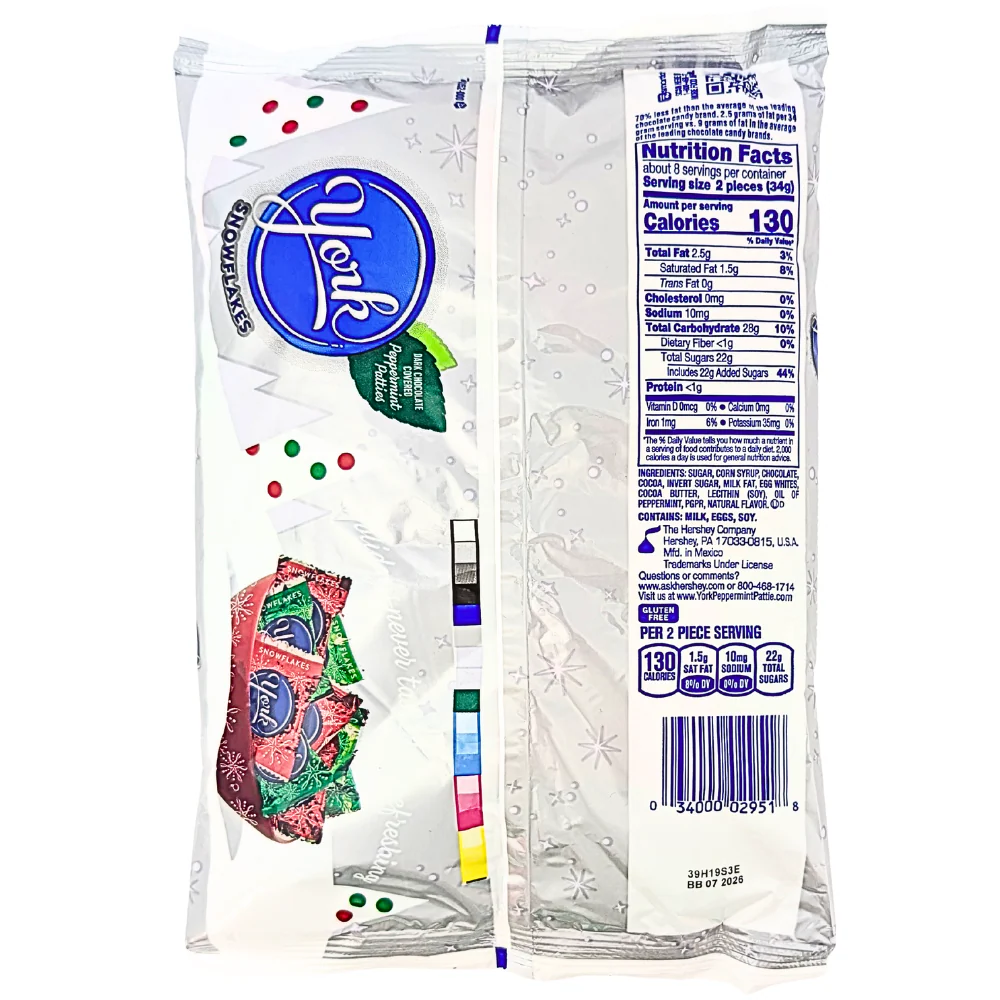 York Snowflakes Dark Chocolate Peppermint Patties - 9.6oz - Image 2