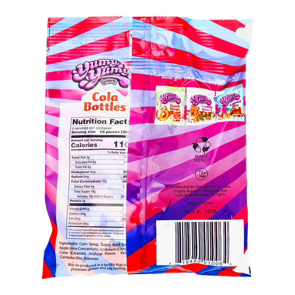 Yumy Yumy Cola Bottles - 4oz - Image 2