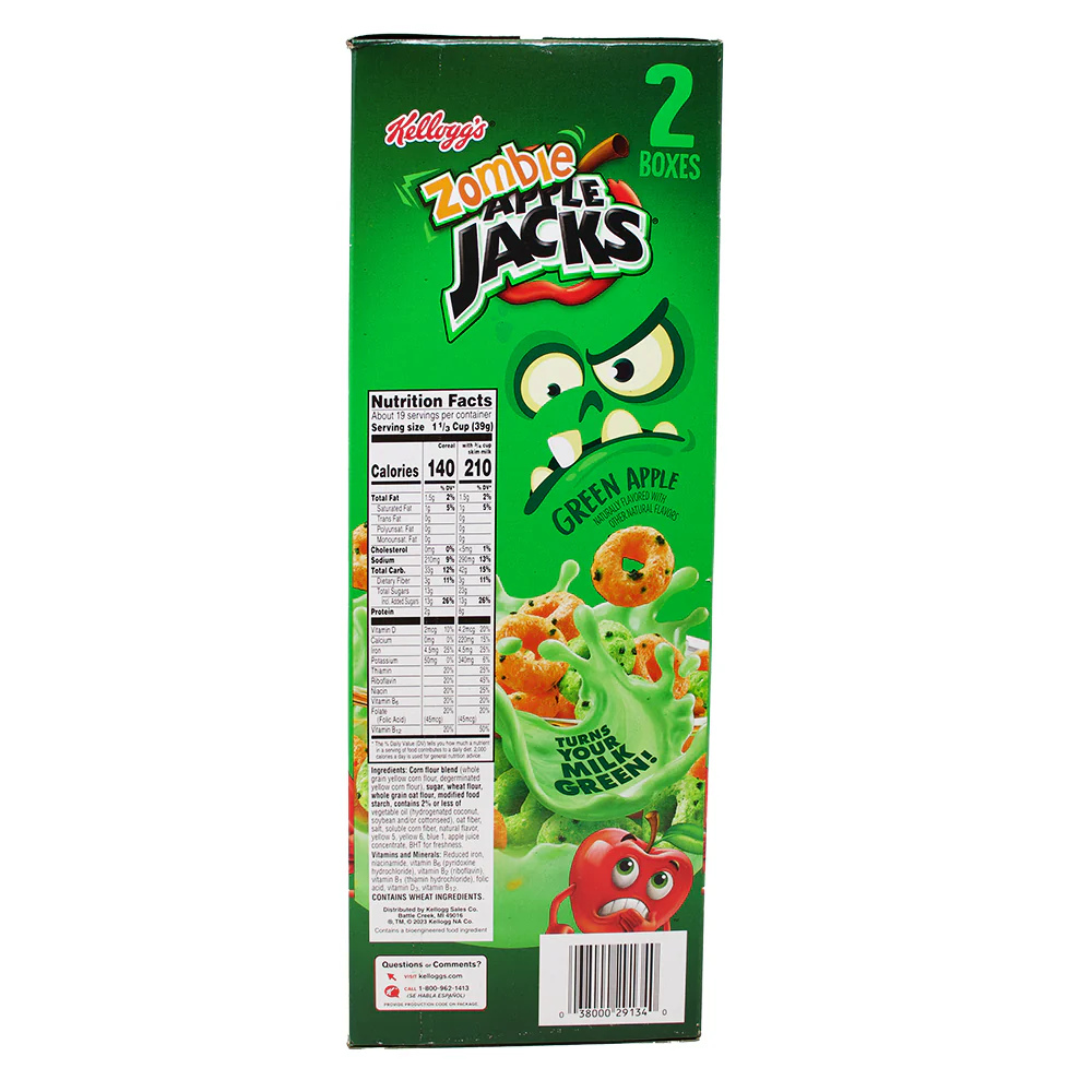 Zombie Apple Jacks Cereal 2 Pack - 26oz - Image 3
