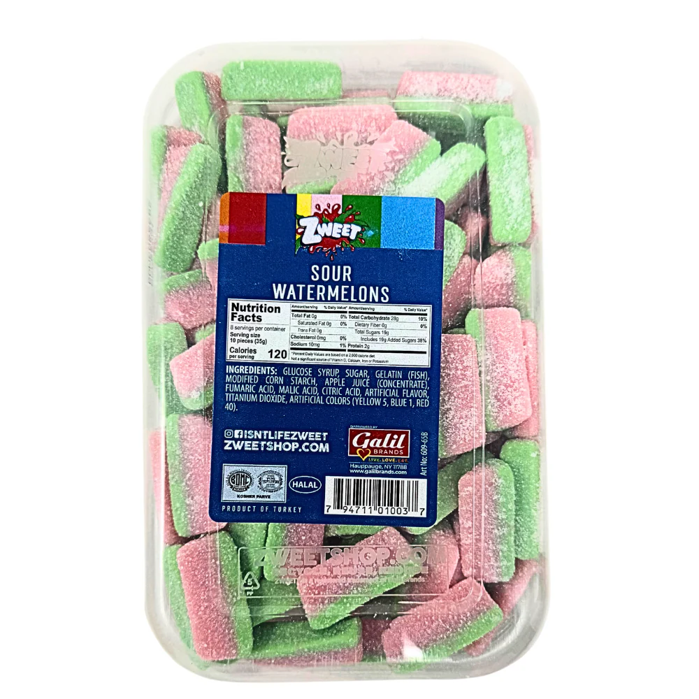 Zweet Gummies Sour Watermelons - 10oz - Image 2